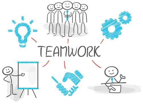 stickman teamwork